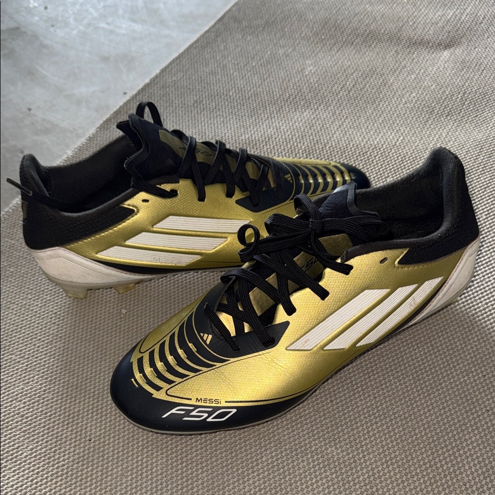 adidas Gold Black White F50 Soccer Cleats